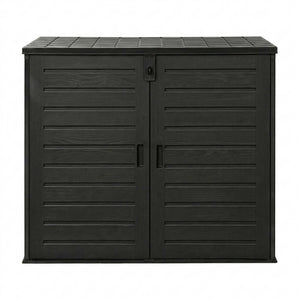 Gardeon Outdoor Storage Box 1170L Container Lockable Cabinet Tool Organizer Shed Black