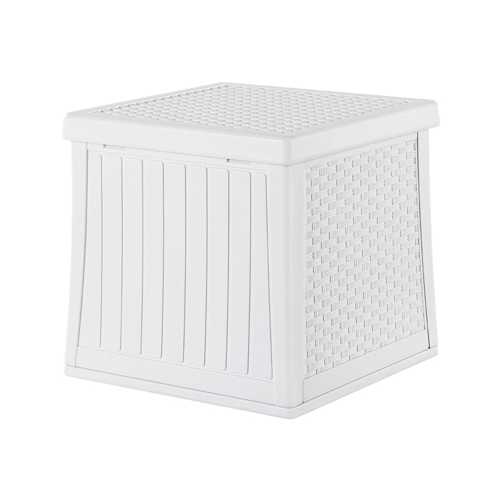 Outdoor Storage Box | 56L Container | Lockable Indoor Garden Toy Tool Shed