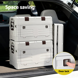 Outdoor Storage Box | 60L | Foldable Collapsible Camping Bin | Organiser
