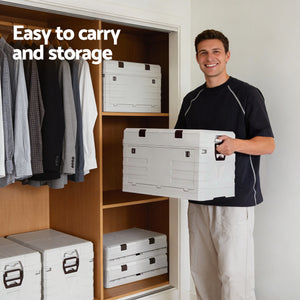 Outdoor Storage Box | 60L | Foldable Collapsible Camping Bin | Organiser