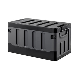 Gardeon Collapsible Outdoor Storage Box 60L Stackable Folding Camping Organizer Black