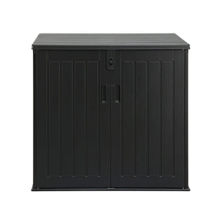 Gardeon Outdoor Storage Box 775L Container Lockable Cabinet Tool Organizer Shed Black