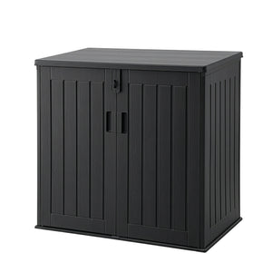 Gardeon Outdoor Storage Box 775L Container Lockable Cabinet Tool Organizer Shed Black