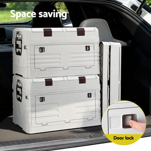 Outdoor Storage Box | 80L | Foldable Collapsible Camping Bin | Organiser