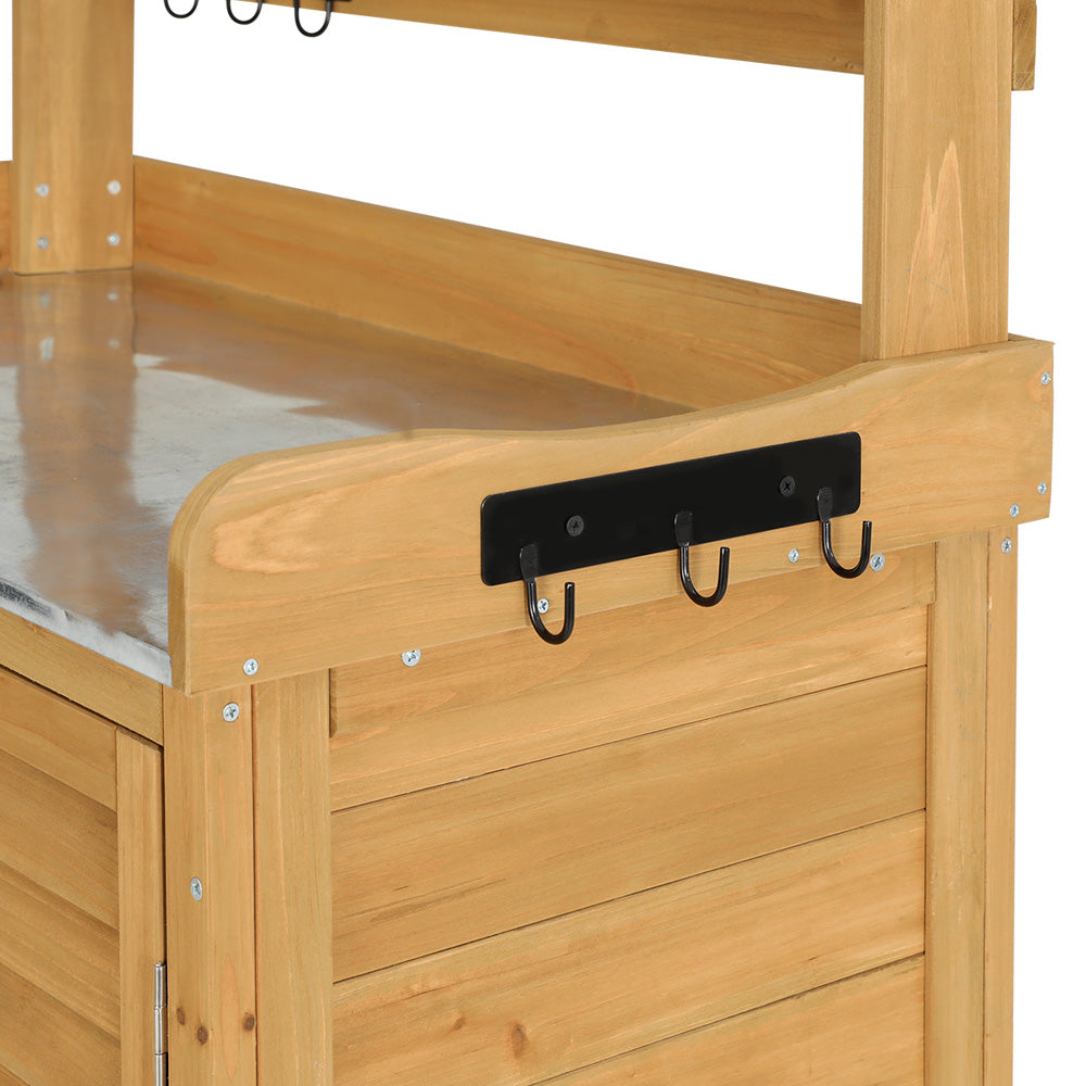 Outdoor Storage Cabinet Box | Potting Bench Table | Shelf Chest | Garden Shed