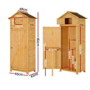 Outdoor Storage Cabinet | Folding Table | Adjustable Cupboard | Tool Organiser