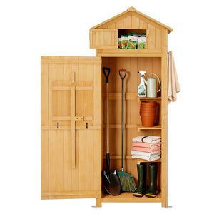 Outdoor Storage Cabinet | Folding Table | Adjustable Cupboard | Tool Organiser
