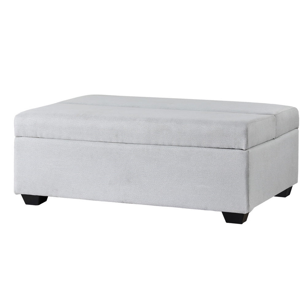 Artiss Ottoman Storage Sofa Bed | 112cm | Foldable | Grey
