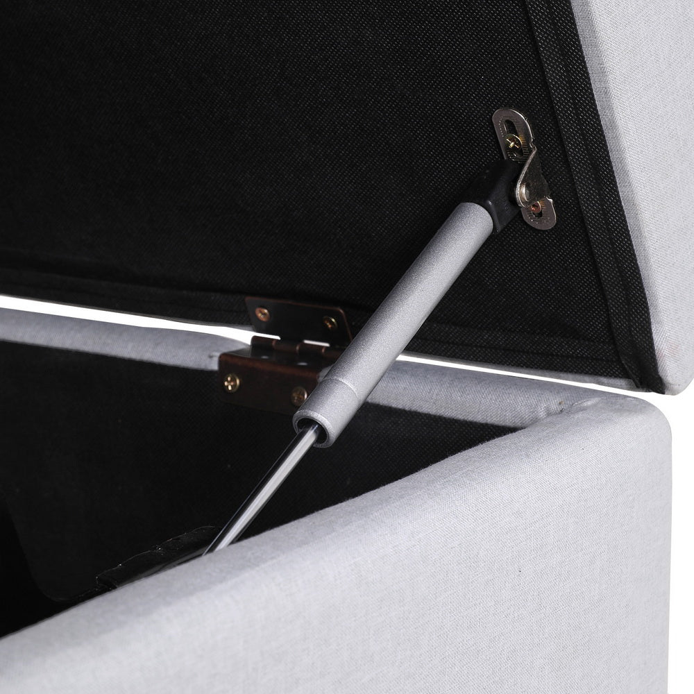 Artiss Ottoman Storage Sofa Bed | 112cm | Foldable | Grey