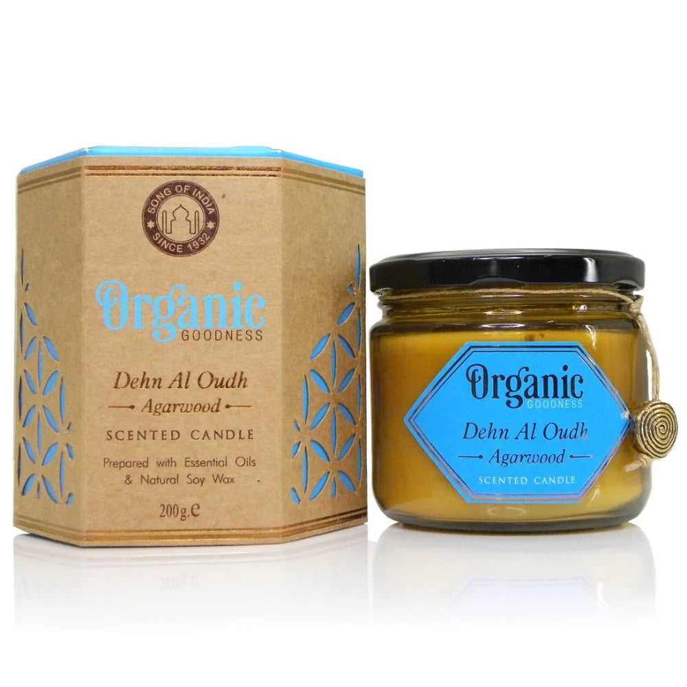 Organic Goodness Agarwood Candle | 60hr Burn Time