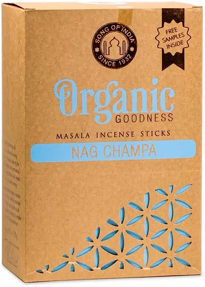 Song of India Organic - Incenso in coni Nag Champa