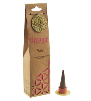 Organic Goodness Rose Incense Cones | 60 Pack