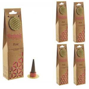 Organic Goodness Rose Incense Cones | 60 Pack