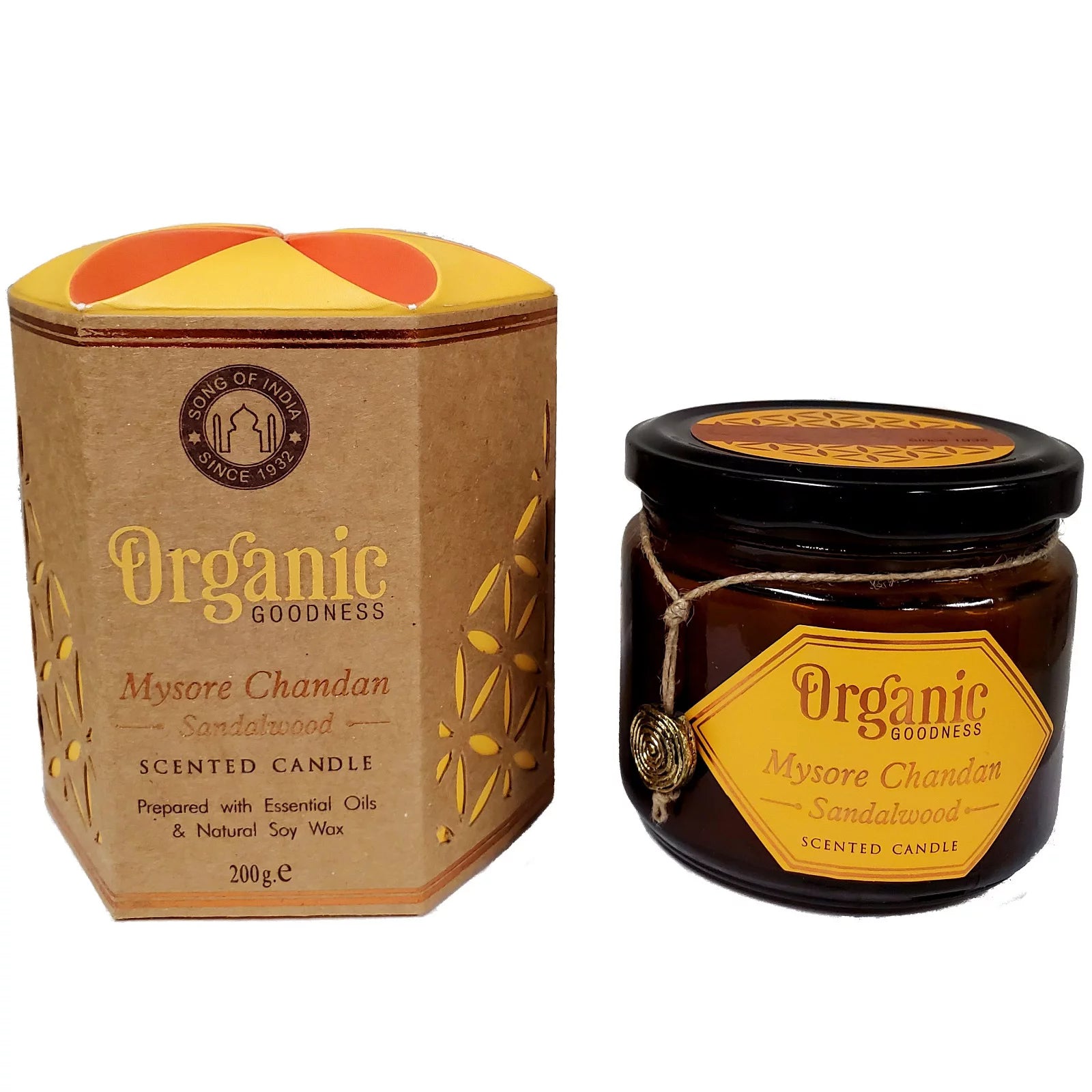 Organic Goodness Sandalwood Candle | 60hr Burn Time