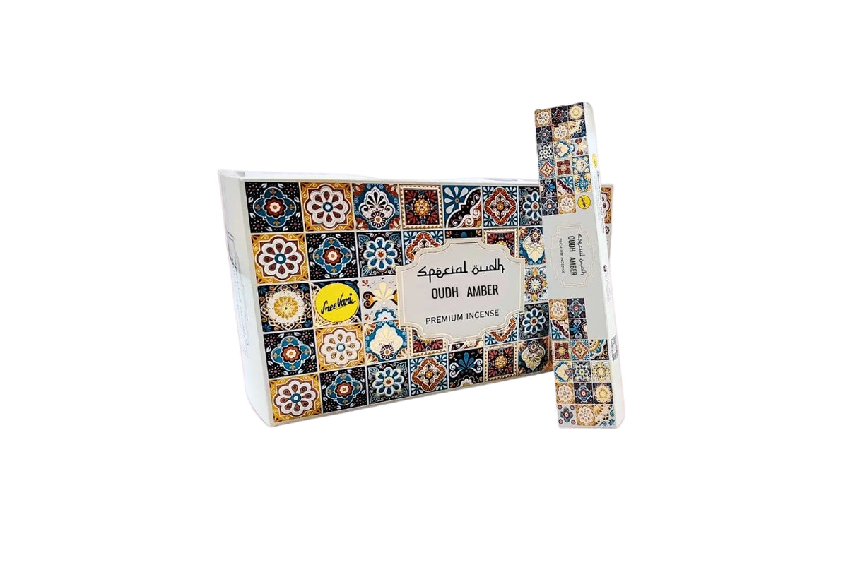 Oudh Amber Incense Sticks 180g | Sree Vani Special Oudh Series Premium Agarbatti