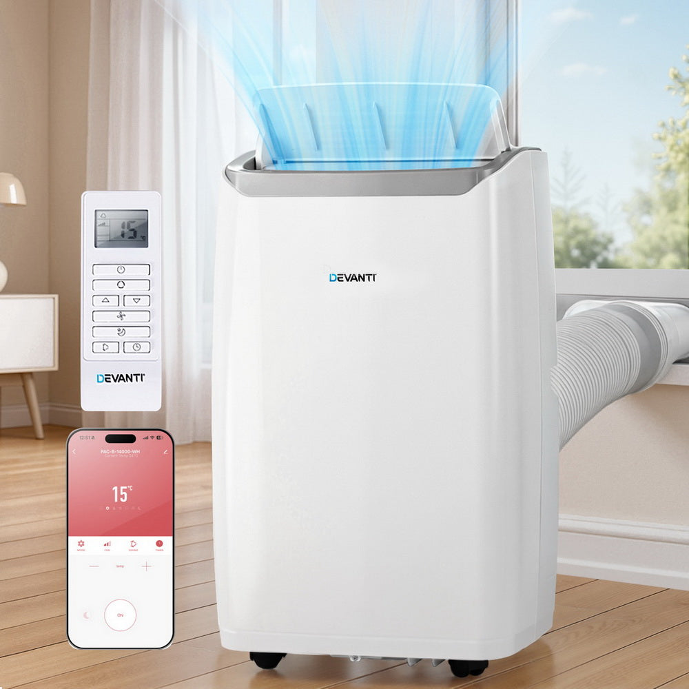 Portable Air Conditioner 3-in-1 | Dehumidifier & Fan | 14,000BTU Cooling