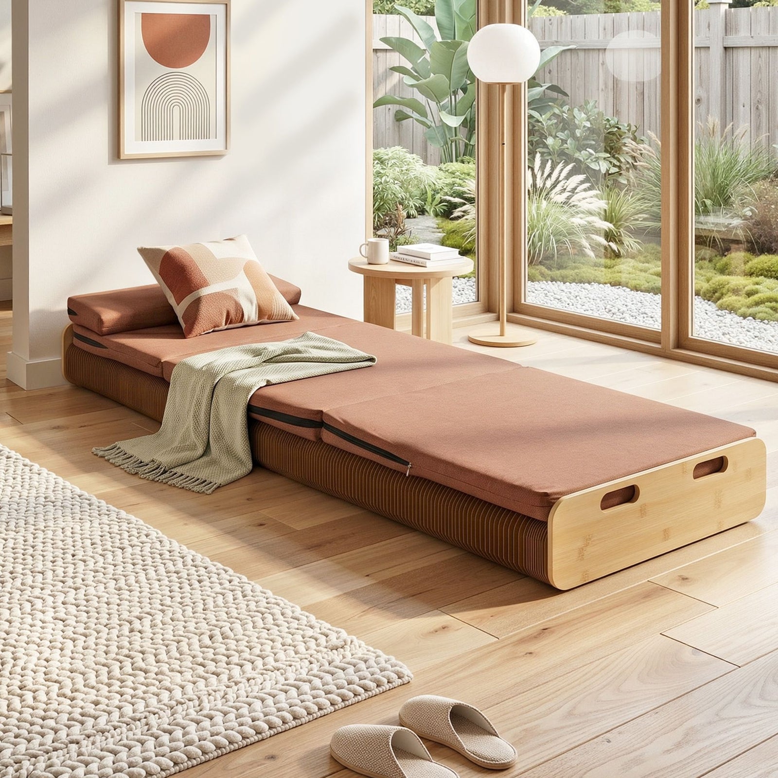 Folding Kraft Paper Bed Frame | Mattress & Pillow Included | 200 x 60cm