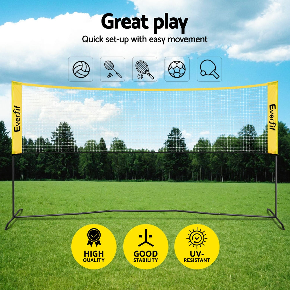Everfit Portable Pickleball Net | 10ft | Adjustable | Multi-Sport Use