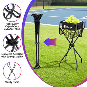Foldable Ball Cart | Portable | For Pickleball Tennis Baseball Softball