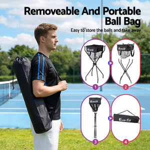 Foldable Ball Cart | Portable | For Pickleball Tennis Baseball Softball