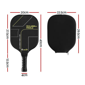 Everfit Pickleball Kit | 2PCS Paddles | Outdoor Balls + Cover Bag | Training Set