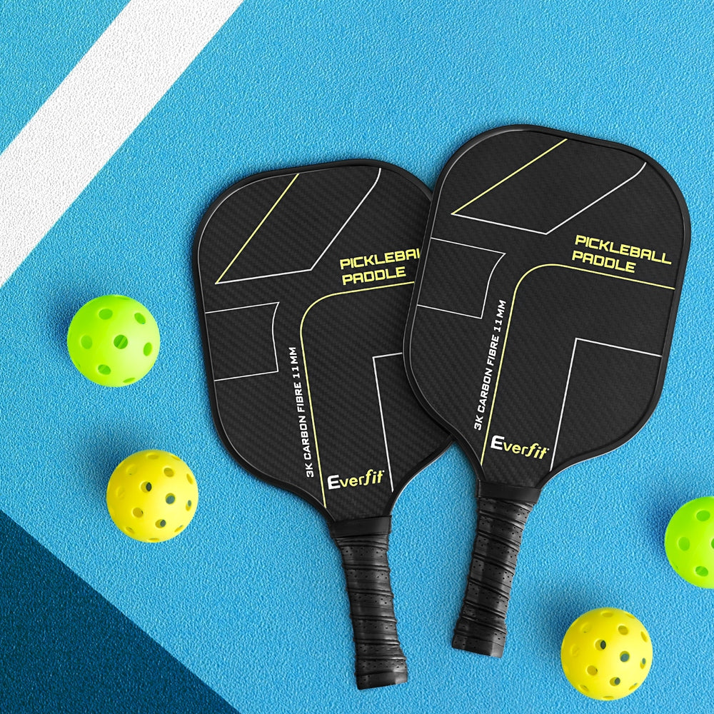 Everfit Pickleball Kit | 2PCS Paddles | Outdoor Balls + Cover Bag | Training Set