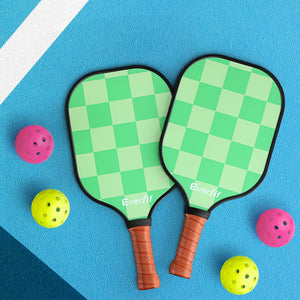 Everfit Pickleball Kit | 2PCS Fibreglass Paddles | Balls + Bag | Tournament Set