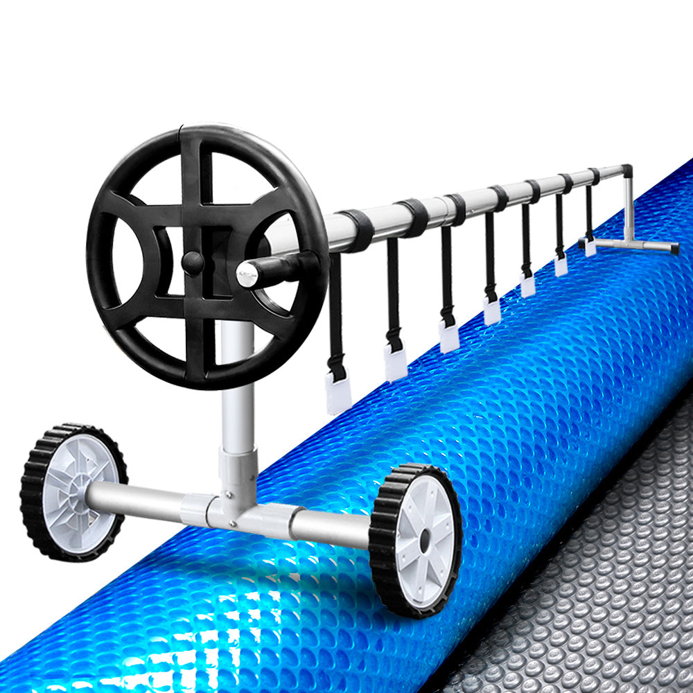 Pool Cover | 500 Micron | 10x4m | Silver Swimming Pool Solar Blanket | 4m Roller
