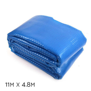 Pool Cover | 500 Micron | 11x4.8m | Swimming Pool Solar Blanket | Blue Silver