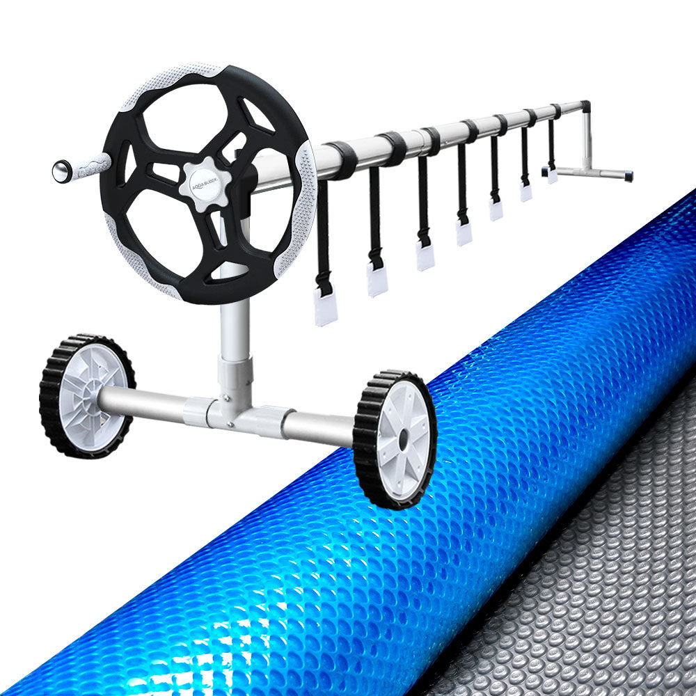 Pool Cover 500 Micron | 11x4.8m Swimming Pool Solar Blanket 5.5m Roller