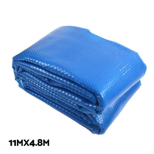 Pool Cover 500 Micron | 11x4.8m Swimming Pool Solar Blanket 5.5m Roller