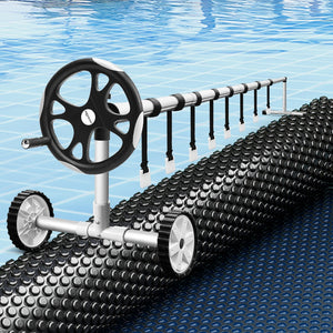 Aqua Buddy Pool Cover | 11x4.8m | 600 Micron with Roller 5.55m | Black | Swimming Pools