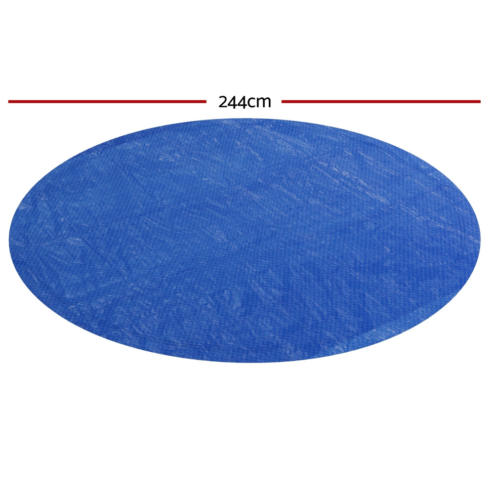 Aquabuddy Pool Cover | 2.44m Round | Above-Ground Swimming Pool Blanket | Blue