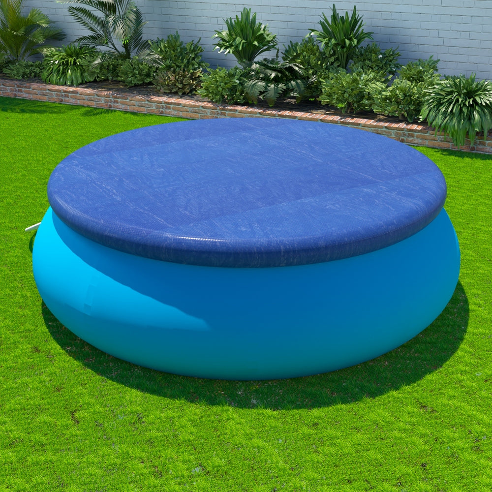Aquabuddy Pool Cover | 2.44m Round | Above-Ground Swimming Pool Blanket | Blue