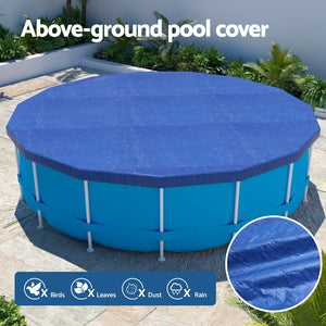 Pool Cover | Fit 3.66m Round | Above-ground Swimming Pool Blanket | Blue