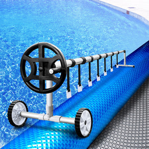 Pool Cover | 500 Micron | 6.5x3m | Silver Swimming Pool Solar Blanket | 4m Roller