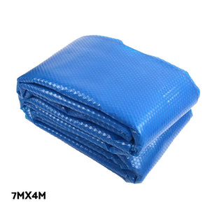 Pool Cover | 500 Micron | 7x4m | Silver Swimming Pool Solar Blanket | 4m Roller