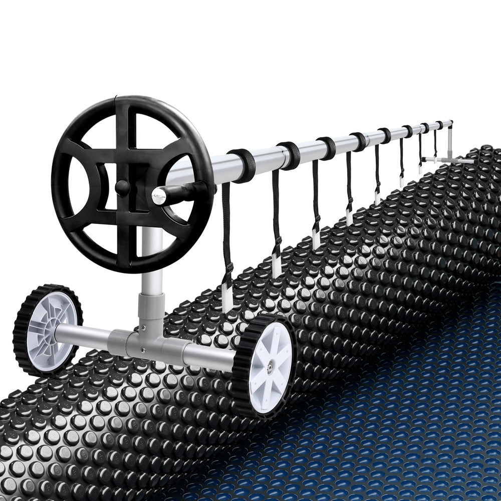 Aqua Buddy Pool Cover | 7x4m | 600 Micron with Roller 4m | Black