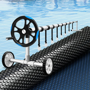 Aqua Buddy Pool Cover | 7x4m | 600 Micron with Roller 5.55m | Black