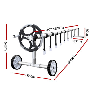 Pool Cover | 8x4.2m | 400 Micron | Blue Swimming Pool Solar Blanket | 5.5m Roller