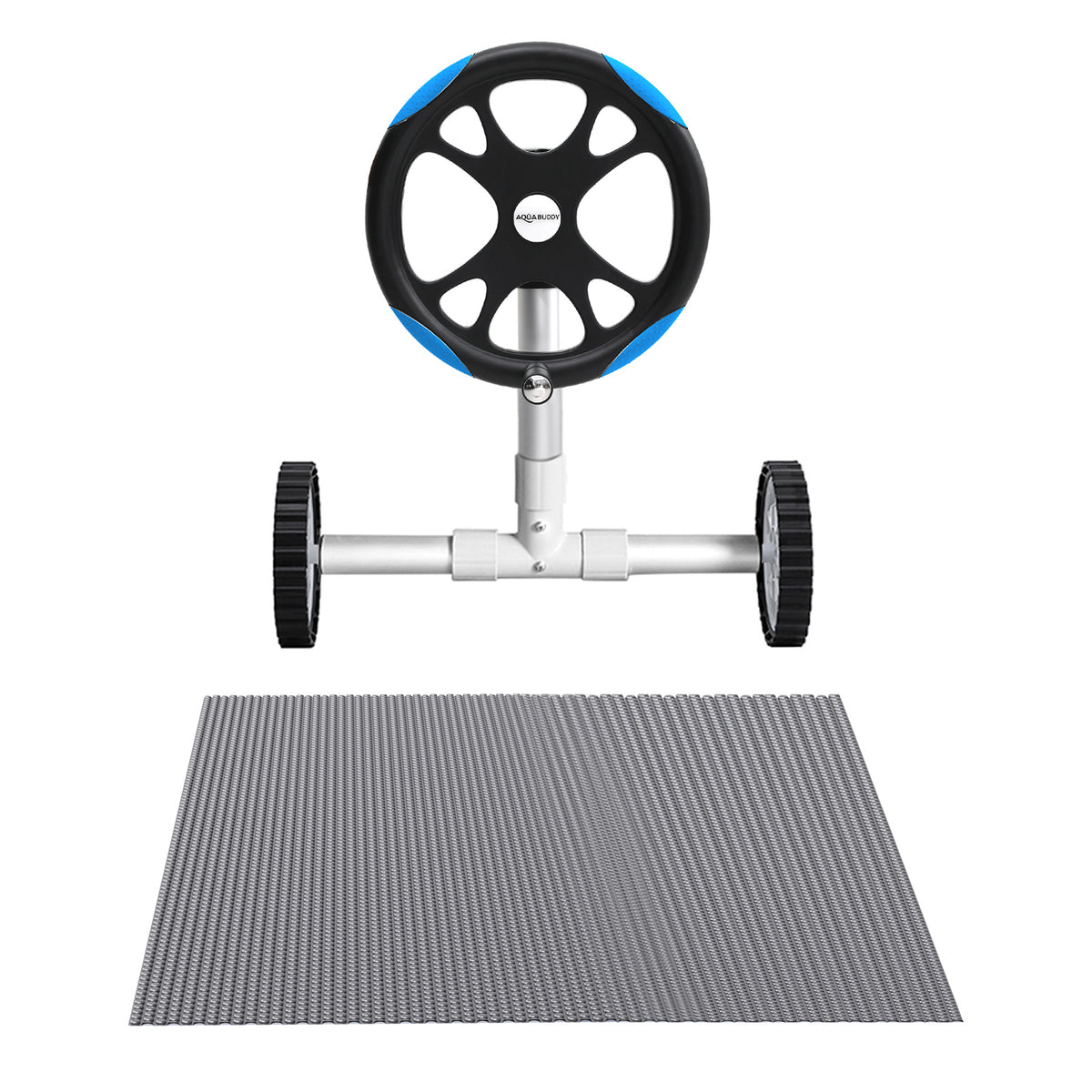 Pool Cover 600 Micron 8x4.2m | Solar Heat Blanket with 5.55m Roller | Blue Swimming Pool Cover
