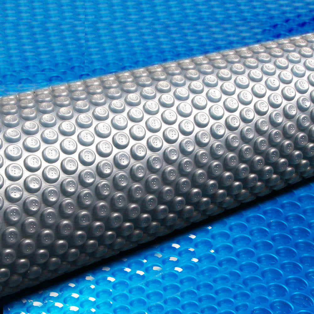 Pool Cover | 500 Micron | 8.5x4.2m | Swimming Pool Solar Blanket | Blue Silver