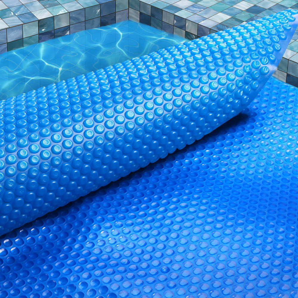 Pool Cover | 500 Micron | 8.5x4.2m | Swimming Pool Solar Blanket | Blue Silver