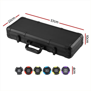 Poker Chip Set 500pc | 14g Chips with Case | Casino Gambling Party Game