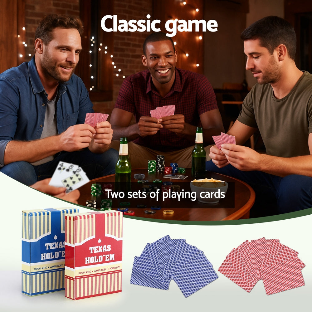 Poker Chip Set 500pc | 14g Chips with Case | Casino Gambling Party Game