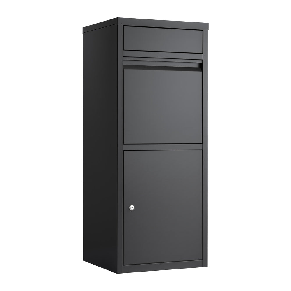 Parcel Letterbox | Outdoor Drop Box Package Mailbox | Black