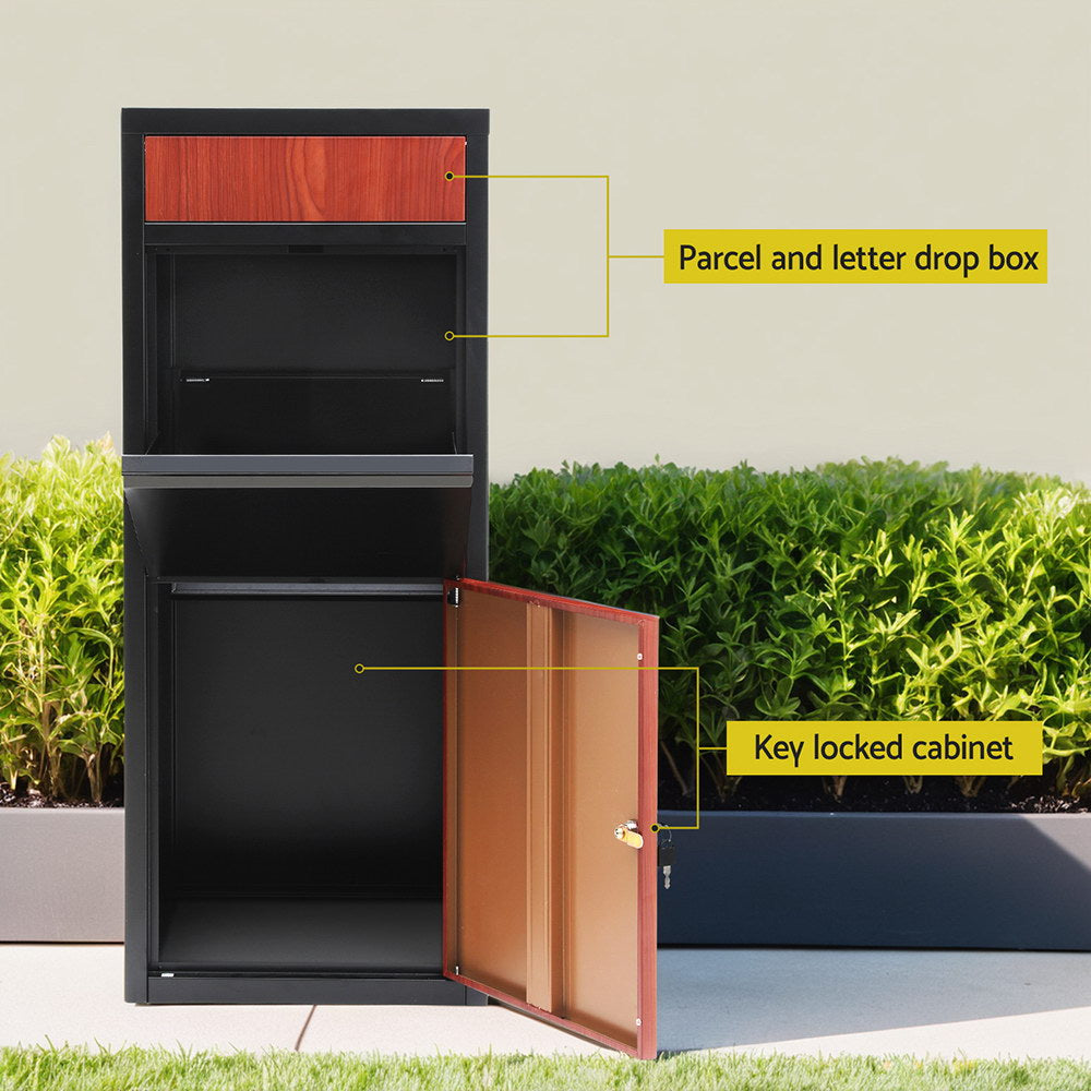 Parcel Letterbox | Drop Box Package | Black