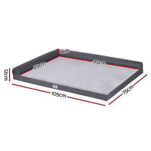 Large Dog Bed | Egg Crate Cushion | Removable Washable Cover | Sofa Platform