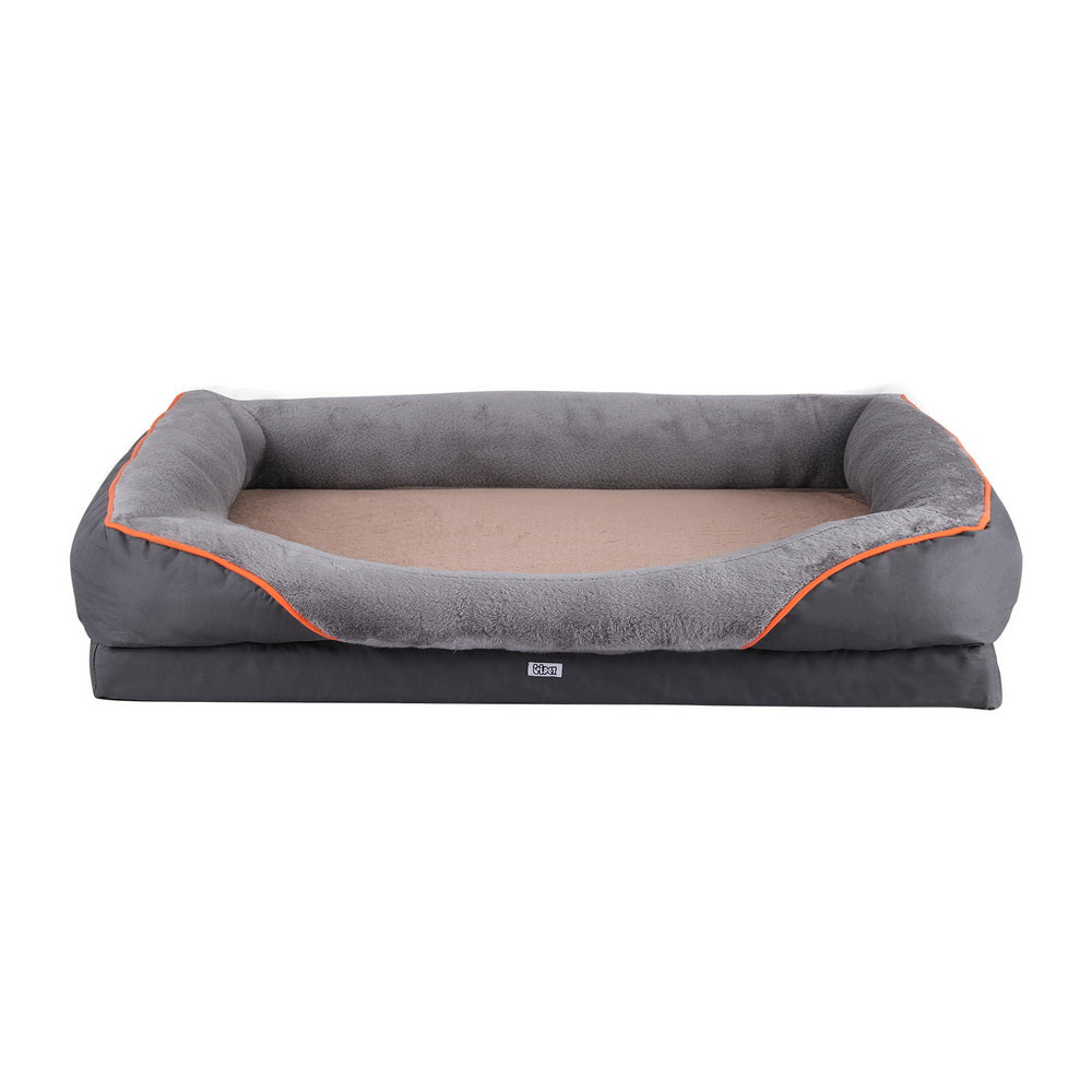 Orthopedic Dog Bed | Plush Fleece | Washable | Sofa Style Cushion