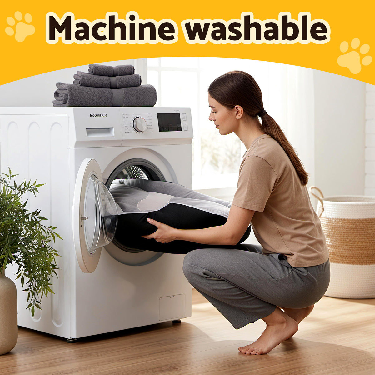 Extra Large Pet Bed | Soft PP Cotton Cushion | Washable | Dog Sleeping Mat